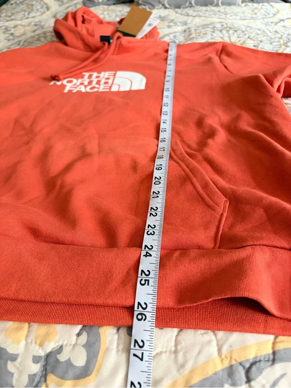 NWT The North Face Half Dome Men's Tandori Red Logo Graphic Pullover Hoodie, XXL